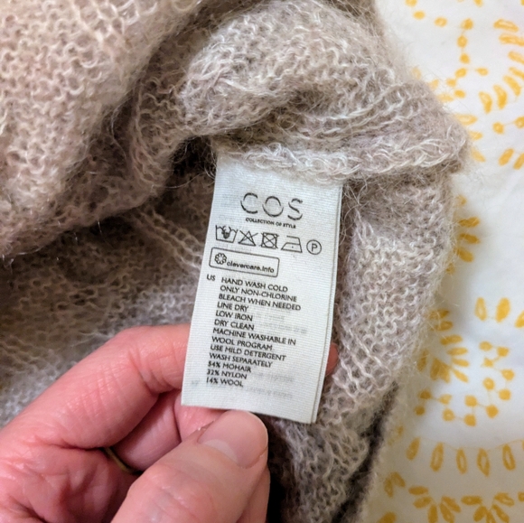 COS Cable Knit Mohair Sweater - XS - Picture 7 of 8
